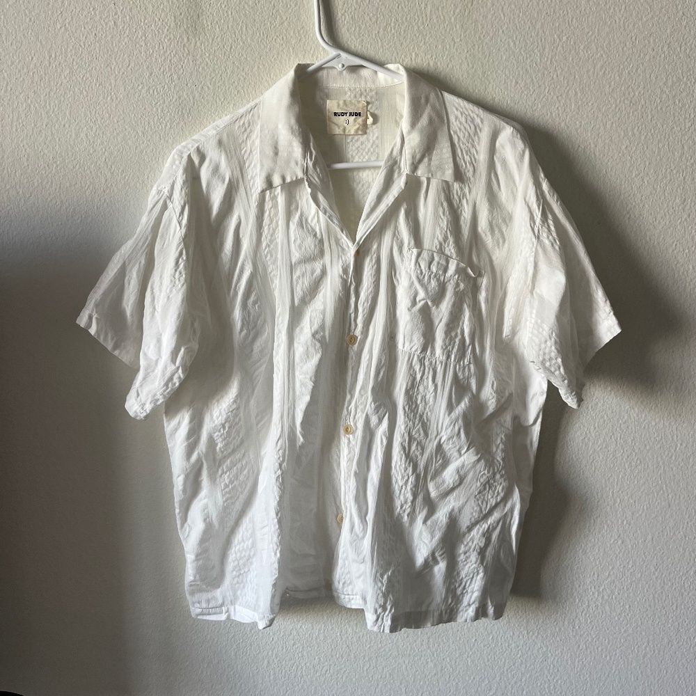 RUDY JUDE Portuguese School Shirt - Salt Stripe size L